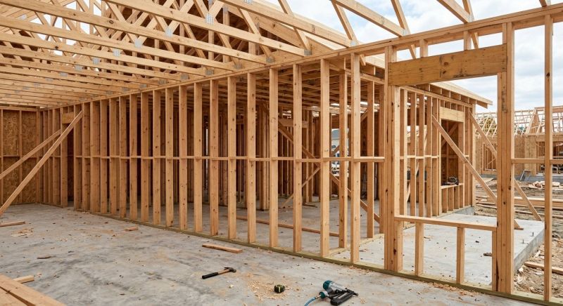 Basement Wall Framing in Kansas City, KS